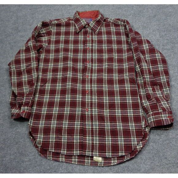 Pendleton Other - Vintage Pendleton Shirt Mens M Red Plaid Wool Button Up Outdoor Hiking USA
